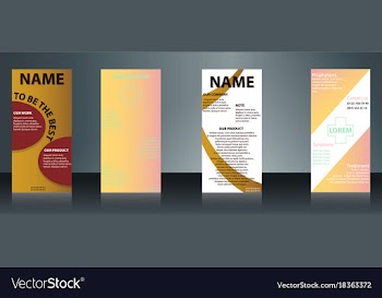 Collection of health and medical flyers and vector image