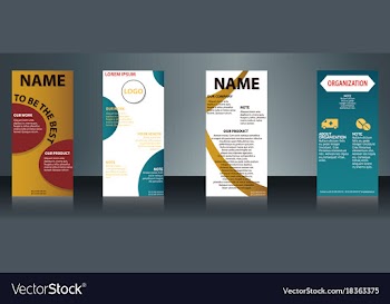 Collection of health and medical flyers and vector image