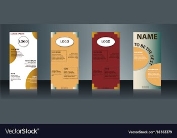 Collection of health and medical flyers and vector image