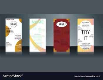 Collection of health and medical flyers and vector image