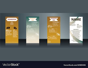 Collection of health and medical flyers and vector image