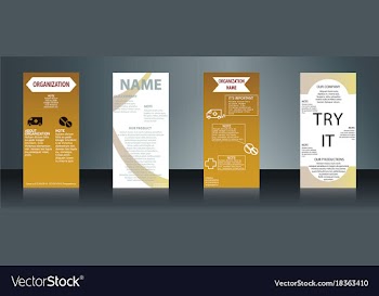 Collection of health and medical flyers and vector image