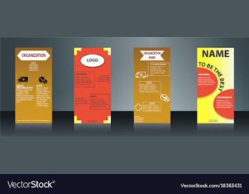 Collection of health and medical flyers and vector image