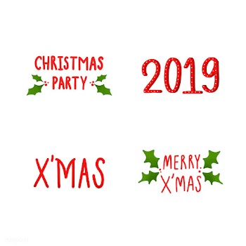 Collection of holiday typography vectors | Free stock vector - 472611