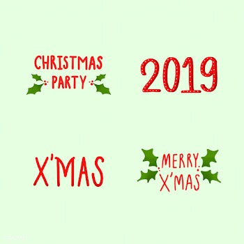 Collection of holiday typography vectors | Free stock vector - 472620