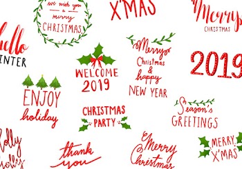 Collection of holiday typography vectors | Free stock vector - 472626