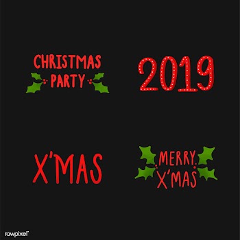 Collection of holiday typography vectors | Free stock vector - 472627