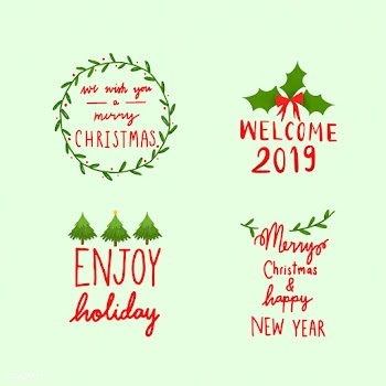 Collection of holiday typography vectors | Free stock vector - 472641