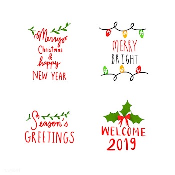 Collection of holiday typography vectors | Free stock vector - 472644