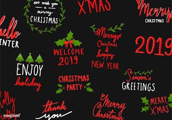 Collection of holiday typography vectors | Free stock vector - 472646