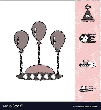 Collection of icons and aliens and planets in vector image