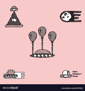 Collection of icons and aliens and planets in vector image
