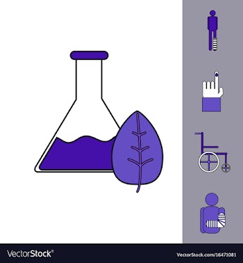 Collection of icons and bodily injuries vector image