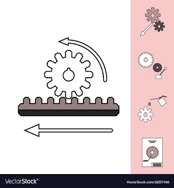 Collection of icons and car parts vector image