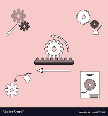 Collection of icons and car parts vector image