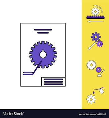 Collection of icons and car parts vector image