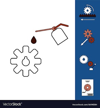 Collection of icons and car parts vector image