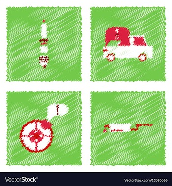 Collection of icons and car service equipment in vector image