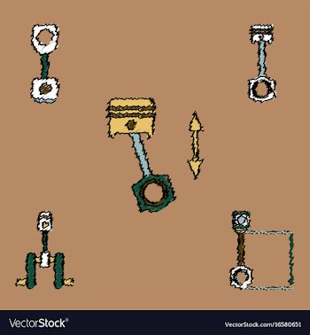 Collection of icons and car service tools in vector image