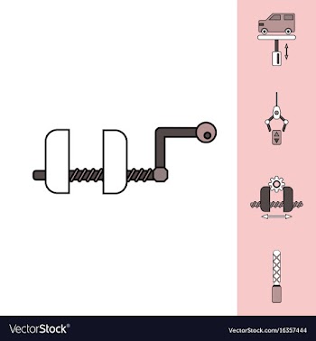 Collection of icons and car service vector image