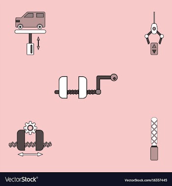 Collection of icons and car service vector image