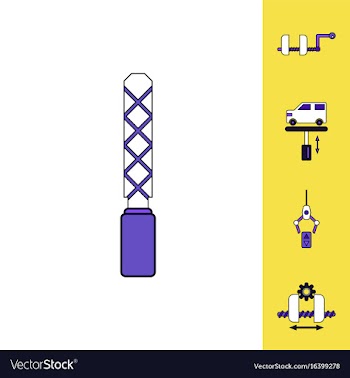 Collection of icons and car service vector image