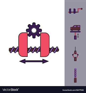 Collection of icons and car service vector image