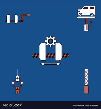 Collection of icons and car service vector image