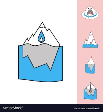 Collection of icons and climate change vector image