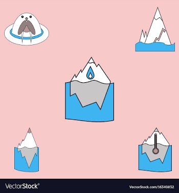 Collection of icons and climate change vector image