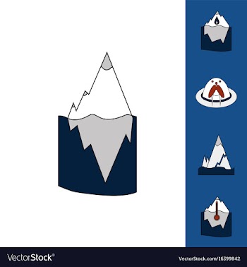 Collection of icons and climate change vector image