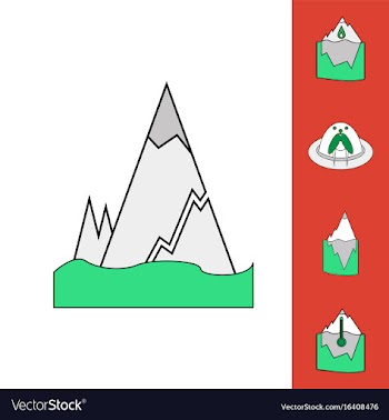 Collection of icons and climate change vector image