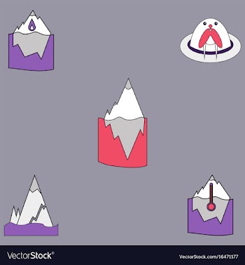 Collection of icons and climate change vector image