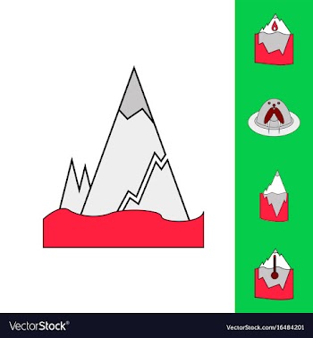 Collection of icons and climate change vector image