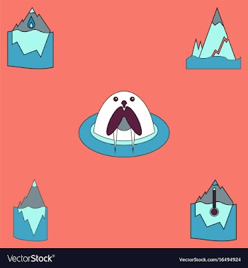 Collection of icons and climate change vector image