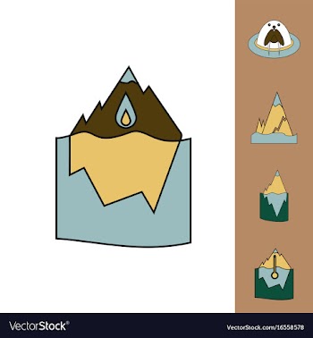 Collection of icons and climate change vector image