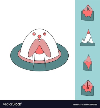 Collection of icons and climate change vector image