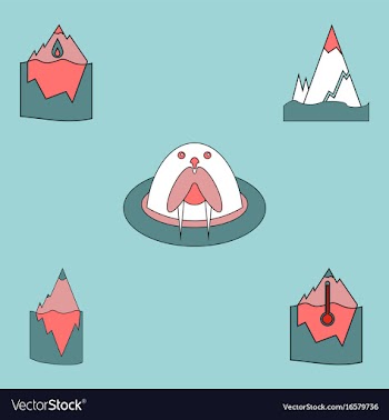 Collection of icons and climate change vector image