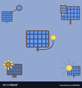 Collection of icons and eco energy vector image