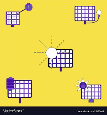 Collection of icons and eco energy vector image