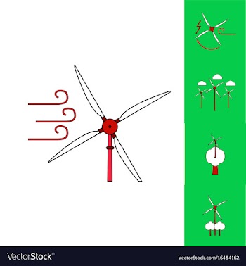 Collection of icons and eco energy vector image