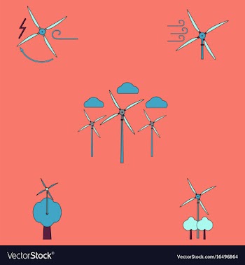 Collection of icons and eco energy vector image