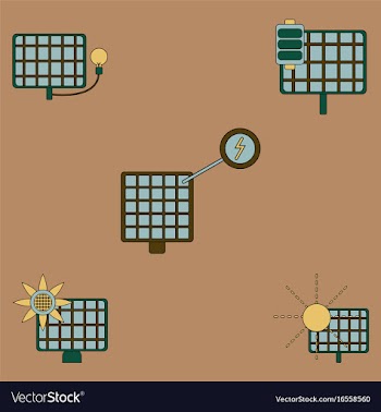 Collection of icons and eco energy vector image