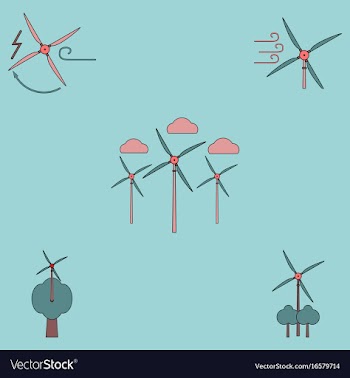 Collection of icons and eco energy vector image