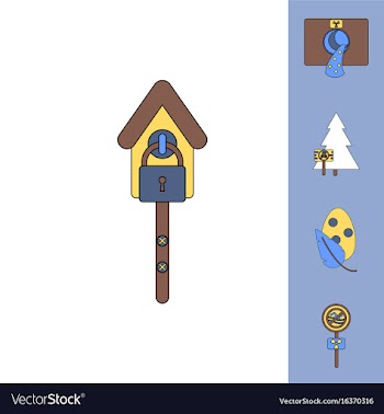 Collection of icons and industry danger vector image
