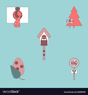 Collection of icons and industry danger vector image