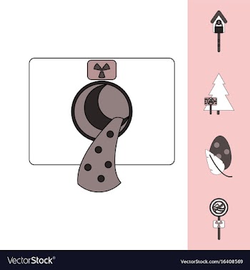 Collection of icons and industry danger vector image