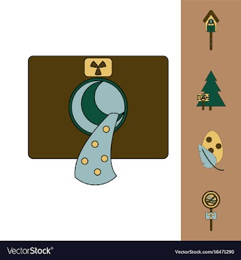 Collection of icons and industry danger vector image