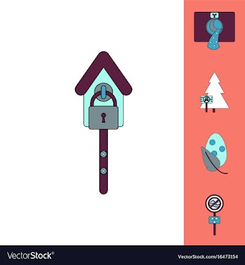 Collection of icons and industry danger vector image