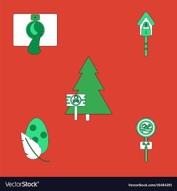 Collection of icons and industry danger vector image